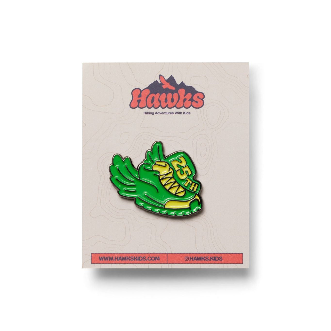 25th Hike Enamel Pin