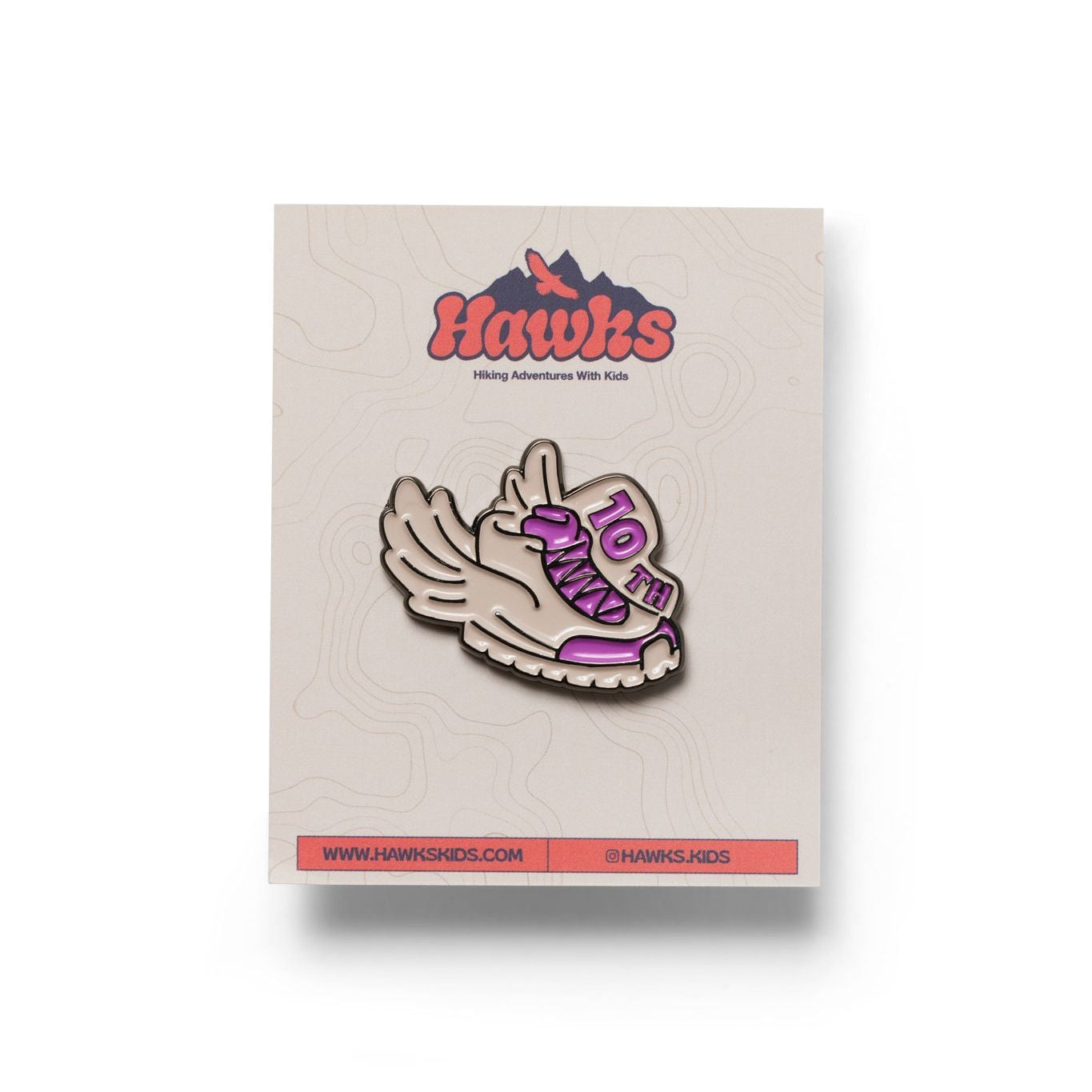 10th Hike Enamel Pin