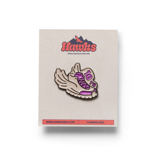 10th Hike Enamel Pin