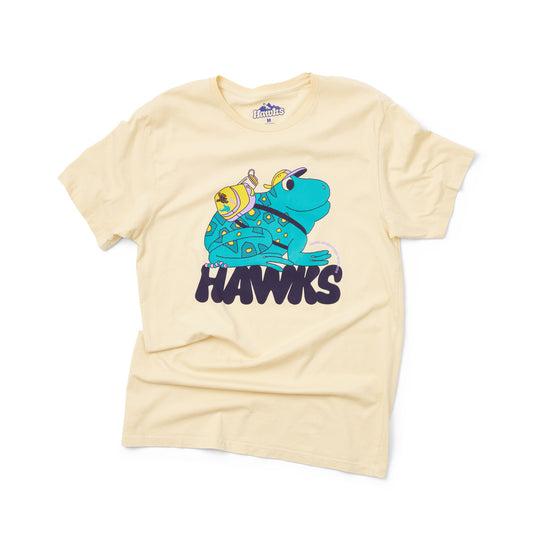 Hawks Frog Tee Adult - Cloud