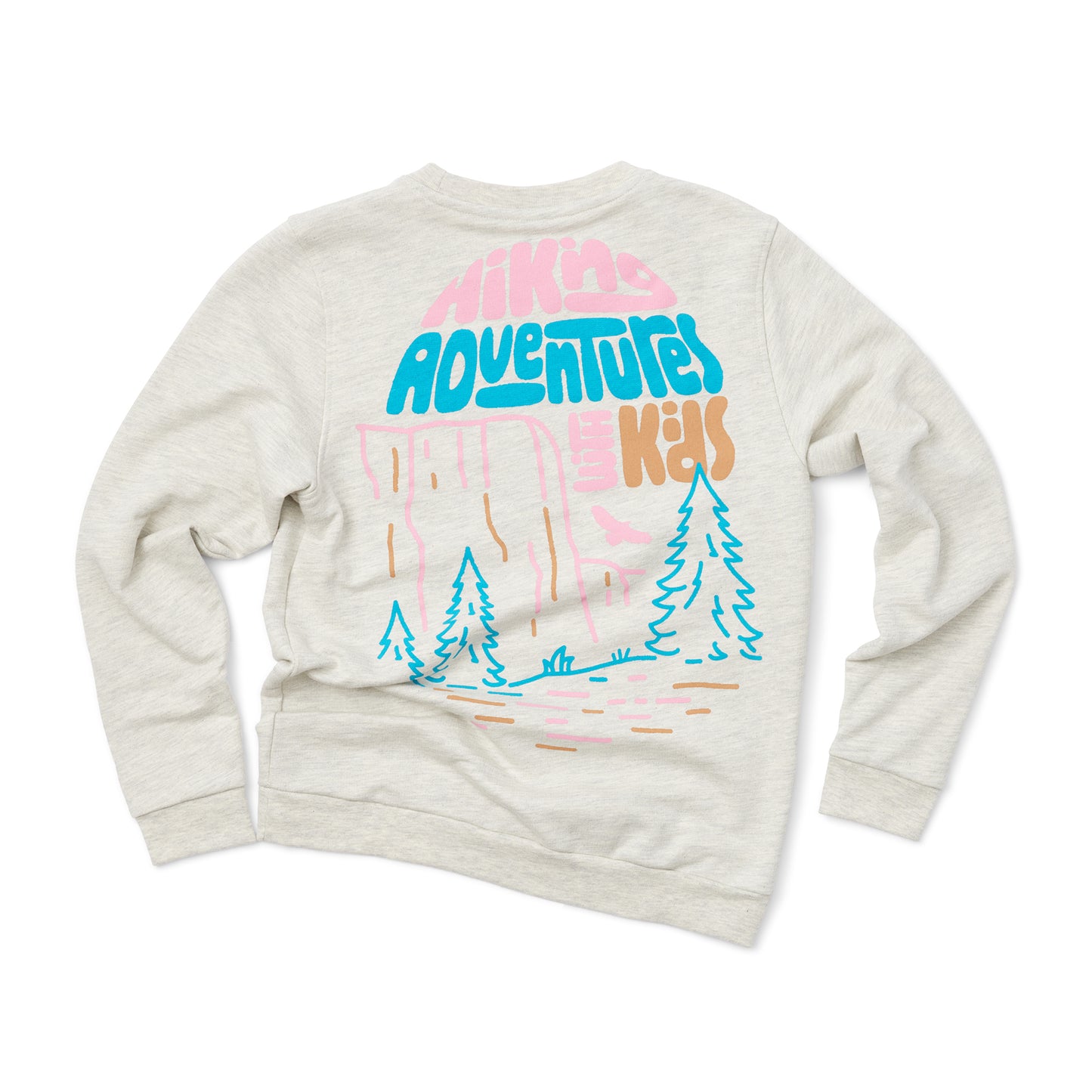 Hiking Adventures Sweatshirt Kids - Heathered Oatmeal
