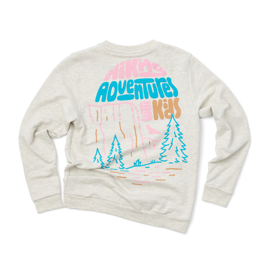 Hiking Adventures Sweatshirt Kids - Heathered Oatmeal
