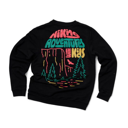 Hiking Adventures Sweatshirt Kids - Black
