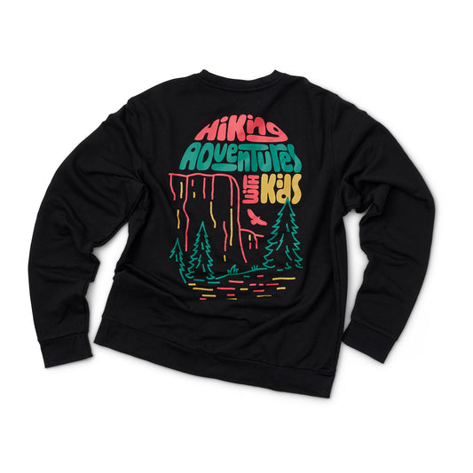 Hiking Adventures Sweatshirt Adult - Black