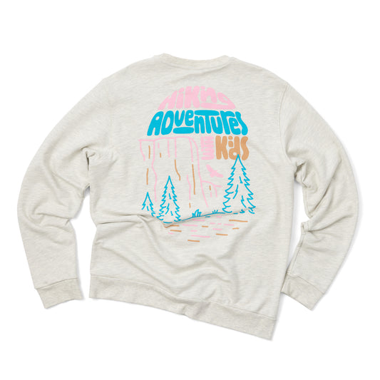 Hiking Adventures Sweatshirt Adult - Heathered Oatmeal