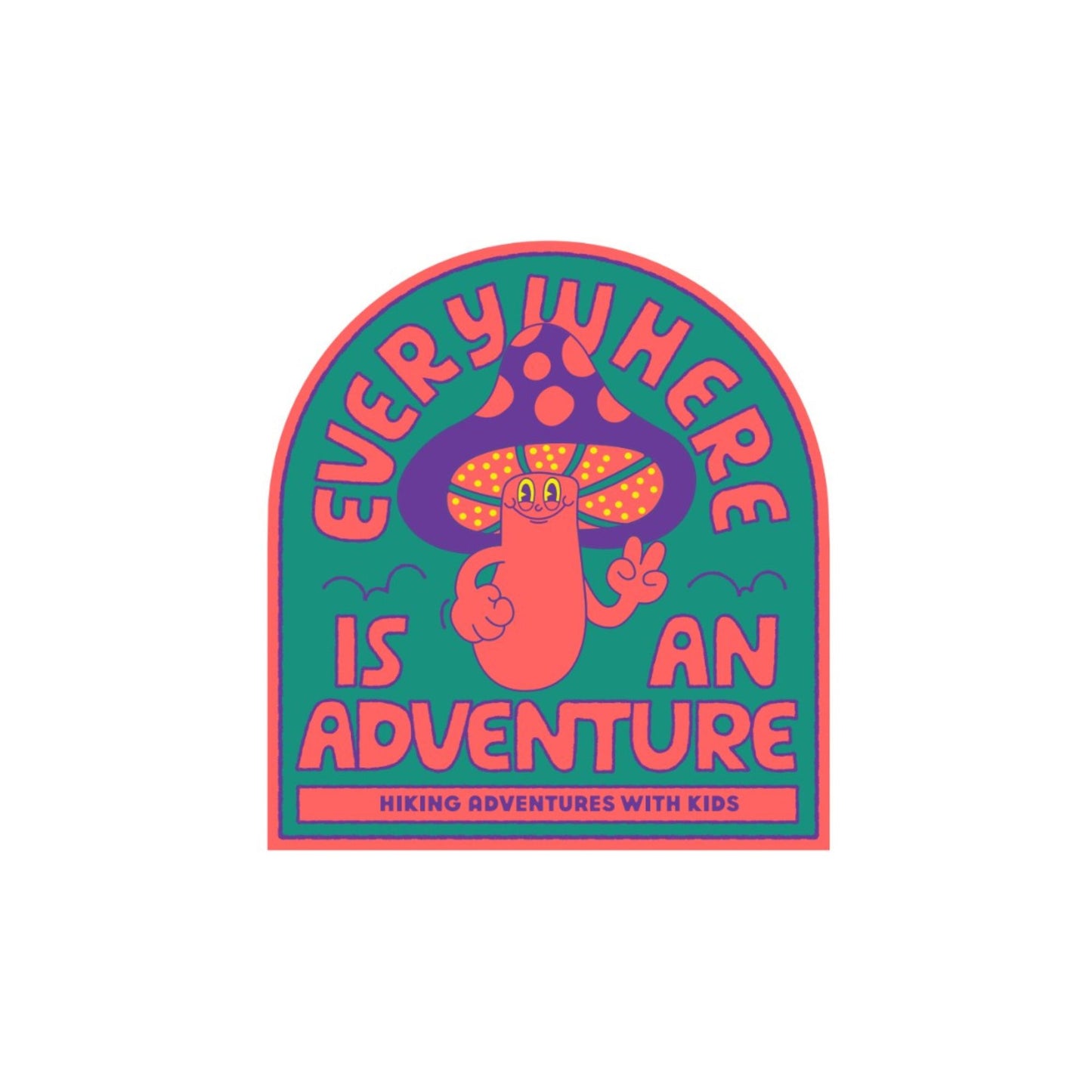 HAWKs Adventure Mushroom Sticker (pack of 250)