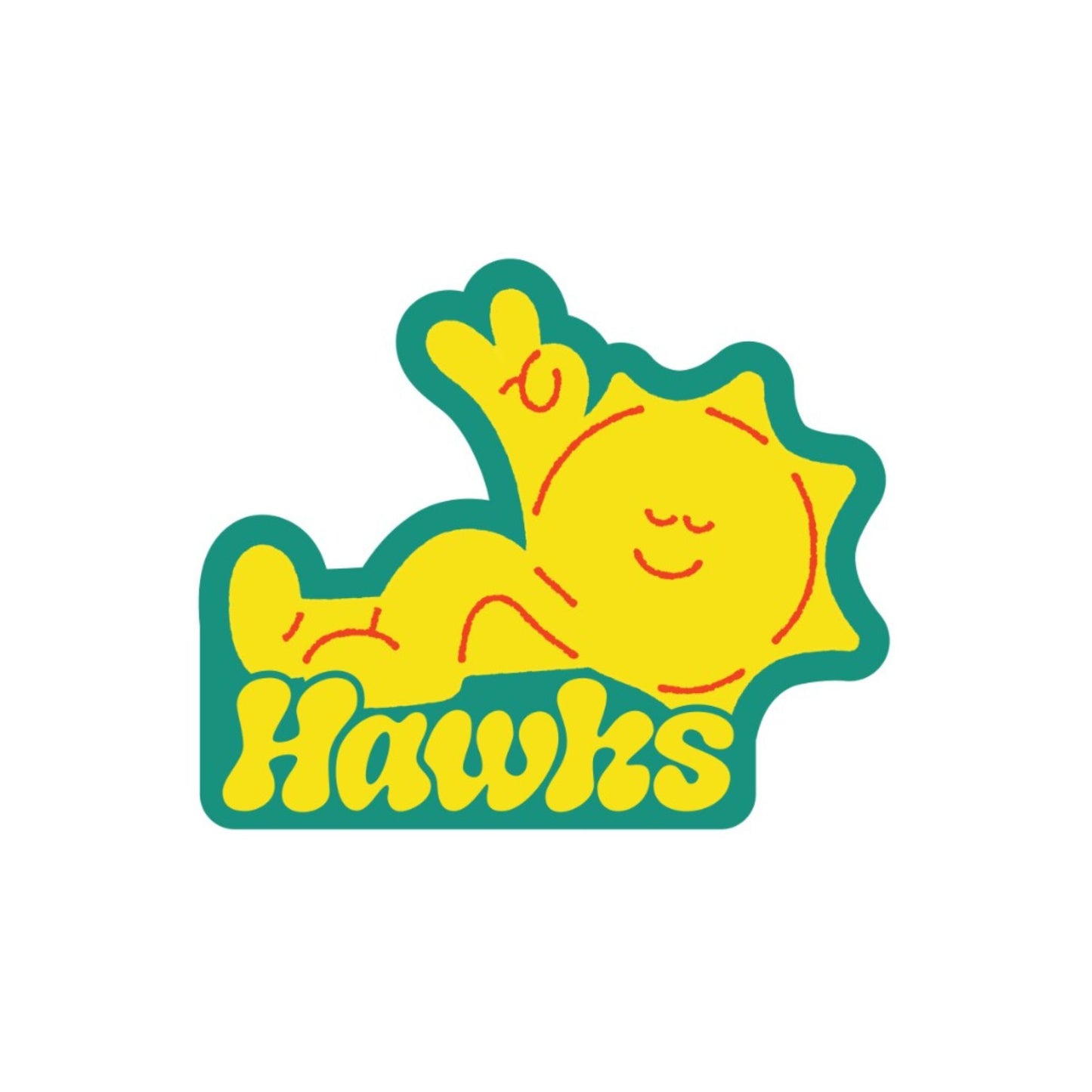 HAWKs Summer Sun Sticker (pack of 250)