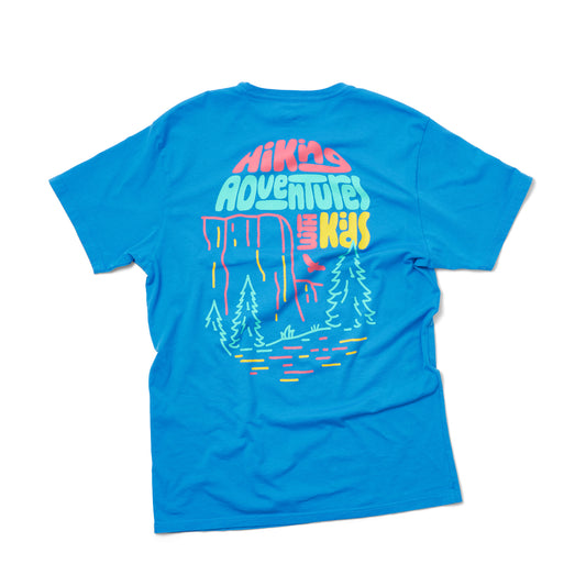 Hiking Adventures Tee Adult - Glacier Blue