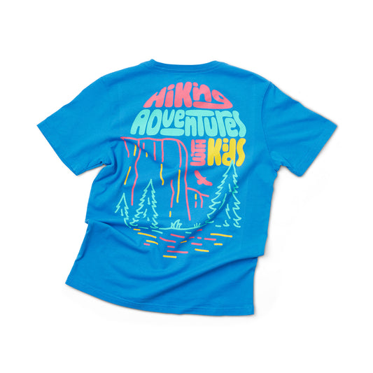 Hiking Adventures Tee Kids - Glacier Blue