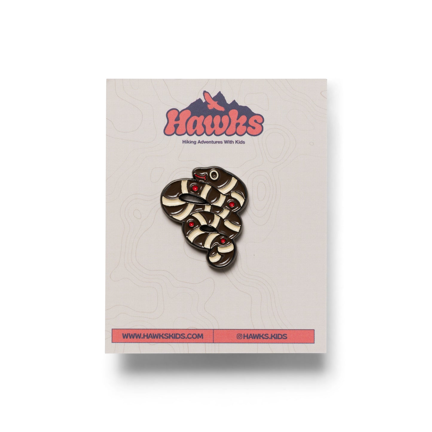 California King Snake Enamel Pin
