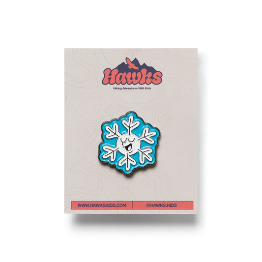 Silly Snowflake Enamel Pin